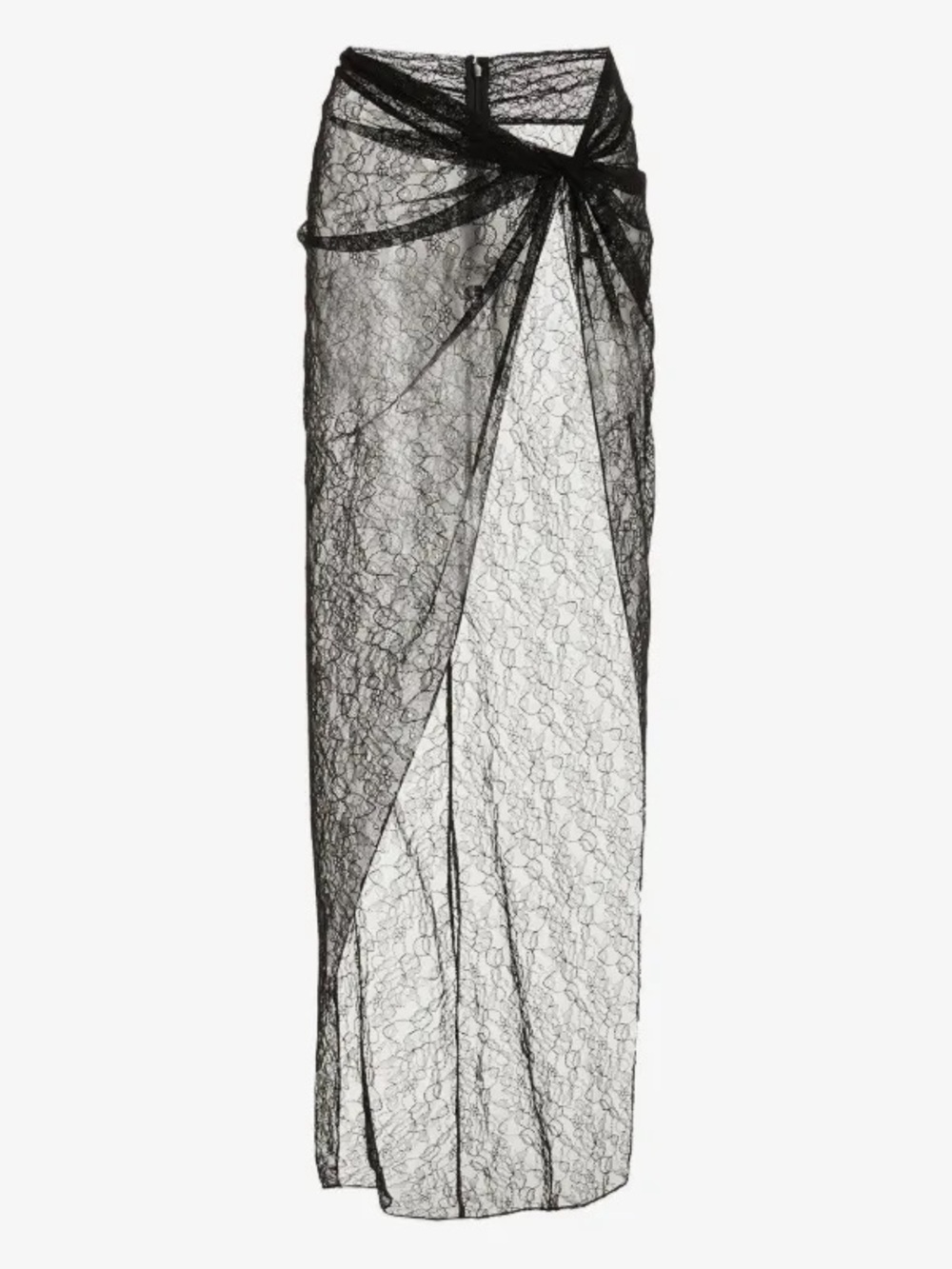 LaQuan Smith Lace Wrap Cover Up